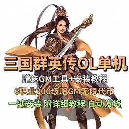 三国群英传OL单机版6职业300级赠GM无限代币时装怀旧PC网游单机