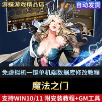 魔法之门单机版装备强化精炼正常单人副本任务完整无错GM刷物品