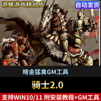 骑士2.0 单机版网游单机骑士服务端wm一键虚拟机暗金猛禽GM工具