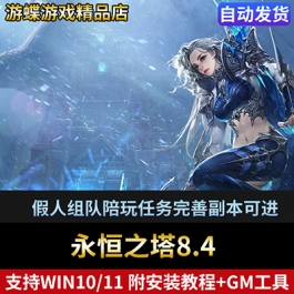 永恒之塔8.4单机版网游假人组队陪玩任务完善副本可进全职业转职