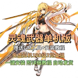 灵魂武器单机版免虚拟机100级3觉女狙GM无限点券二次元PC网游单机