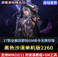 黑色沙漠网游单机版2260版17职业解压即玩GM命令无限珍珠时装补丁